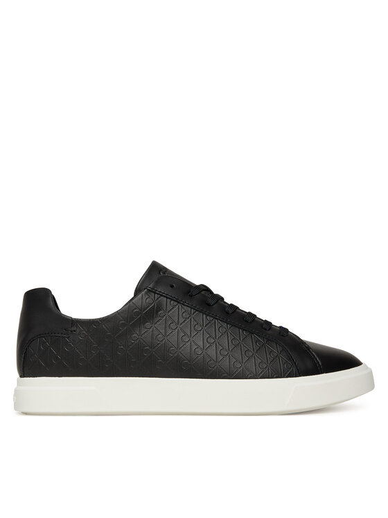Calvin Klein Сникърси Calvin Klein Low Pro Cups Lace Up Lth Aop HW0HW02817 Черен