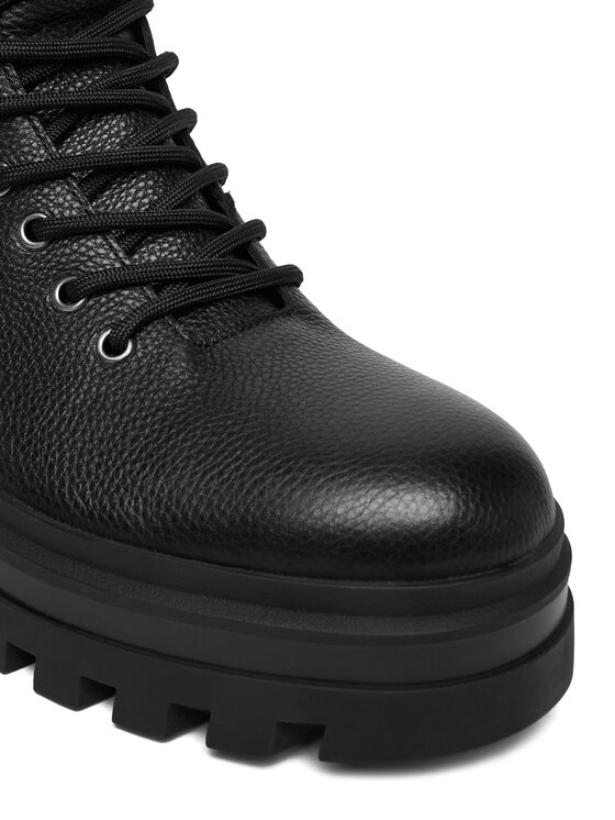 Calvin Klein Jeans Μποτίνια Calvin Klein Jeans Lugged Hiking Lace Up Lth YM0YM01336 Μαύρο