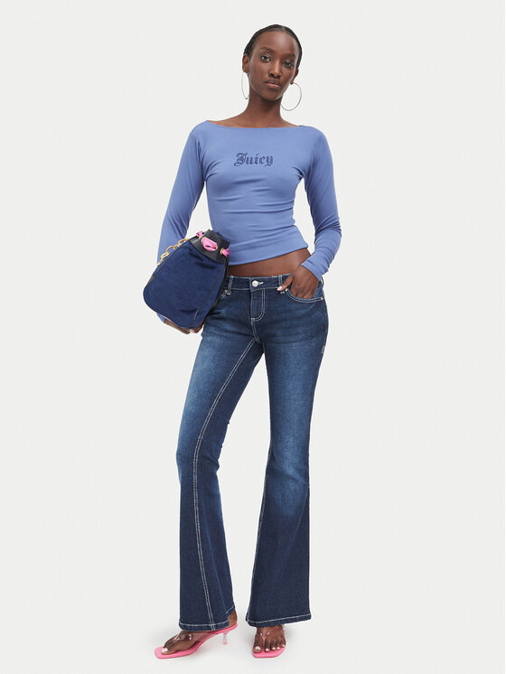 Juicy Couture Juicy Couture Bluza JCWCT226329 Modra Slim Fit