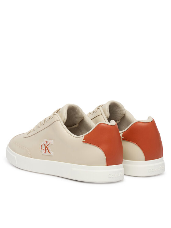 Calvin Klein Сникърси Calvin Klein Low Prof Cupsole Emb Lth HM0HM02124 Бежов