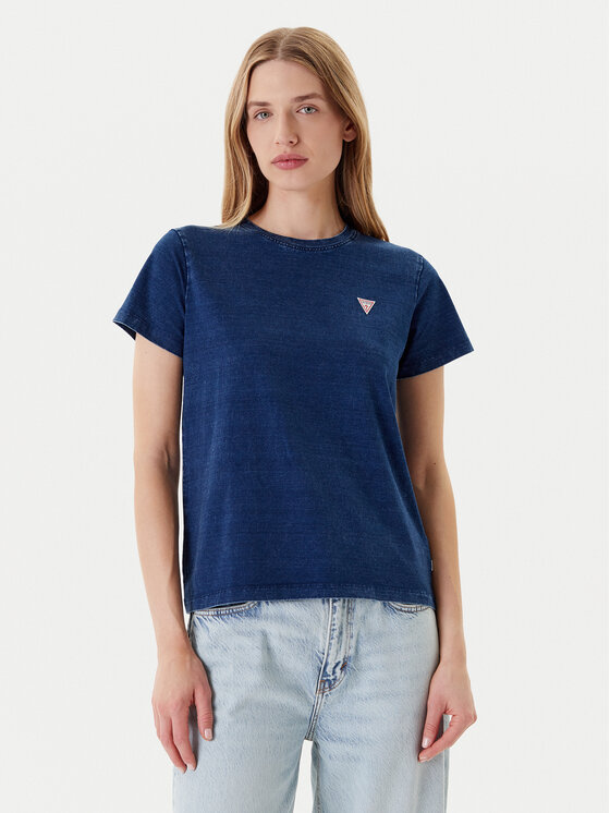 Guess Jeans Guess Jeans Футболка W5YI22 KCTL1 Cиній Regular Fit