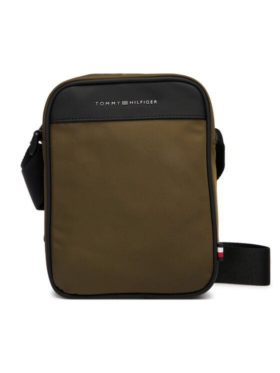 Tommy Hilfiger Ľadvinka Tommy Hilfiger Th Repreve Mini Reporter AM0AM14150 Zelená