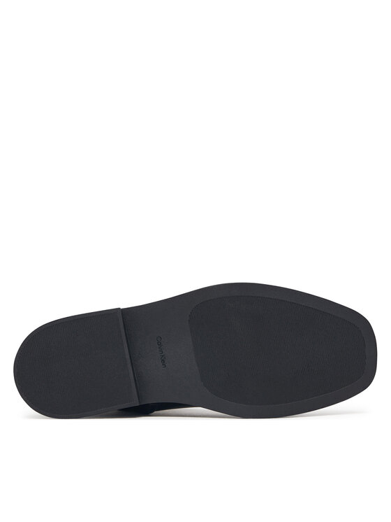 Calvin Klein Botine Calvin Klein Square Ankle Boot Lth Mg Hdw HW0HW03186 Maro închis