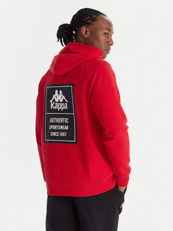 Kappa Kappa Sudadera Authentic 321W7GW Rojo Regular Fit