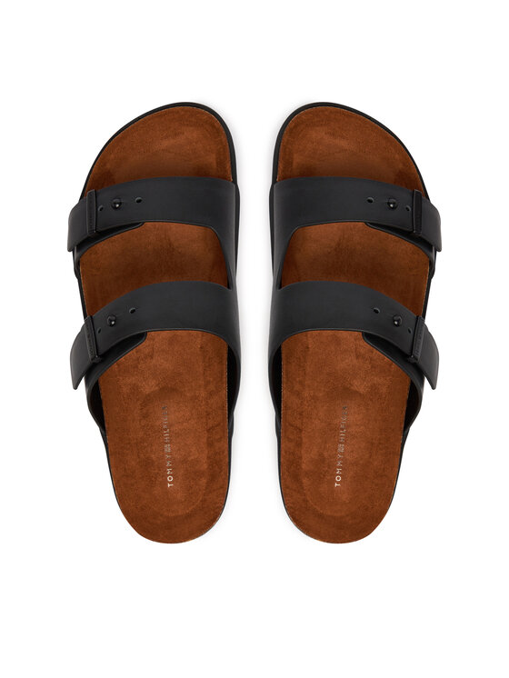 Tommy Hilfiger Chanclas Tommy Hilfiger Cork Adjustable Lth Sandal FM0FM05754 Negro