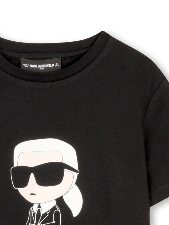 Karl Lagerfeld Kids Karl Lagerfeld Kids Camiseta Z31096 D Negro Regular Fit