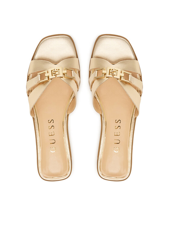 Guess Шльопанці Guess FLJREA LEM19 Золотий