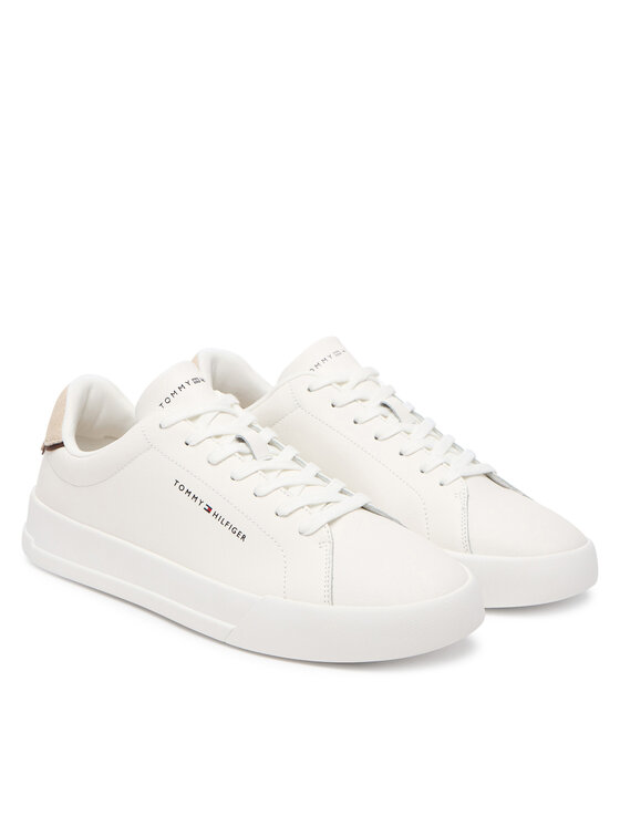 Tommy Hilfiger Αθλητικά Tommy Hilfiger Th Court Lth Detail Ess FM0FM05367 Λευκό