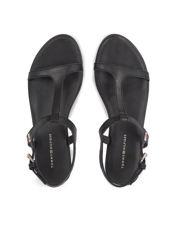 Tommy Hilfiger Szandál Tommy Hilfiger Th Flat Sandal FW0FW07930 Fekete