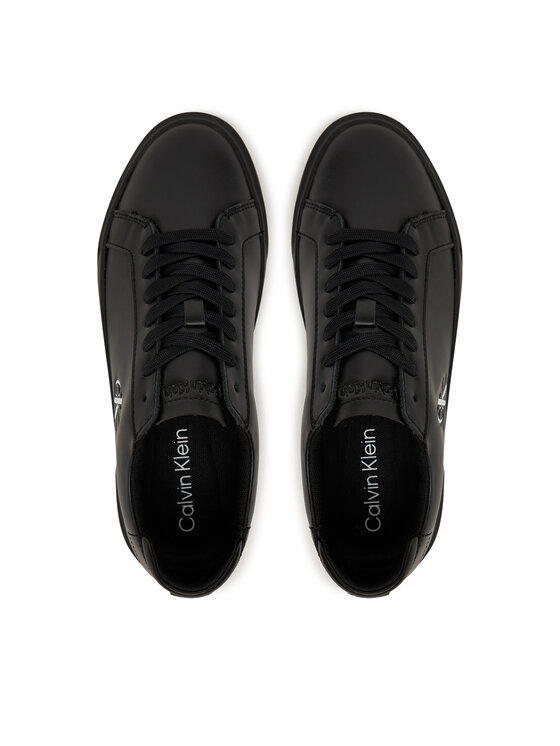 Calvin Klein Sportcipők Calvin Klein Basket Cupsole Laceup Lth Ml YW0YW01945 Fekete