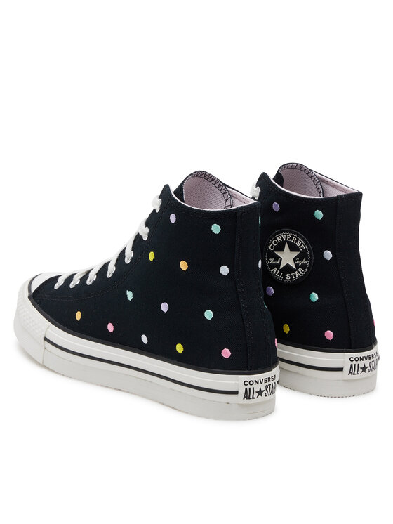 Converse Tenisice Converse Chuck Taylor All Star Lift Polka Dots Platform A12608C Crna