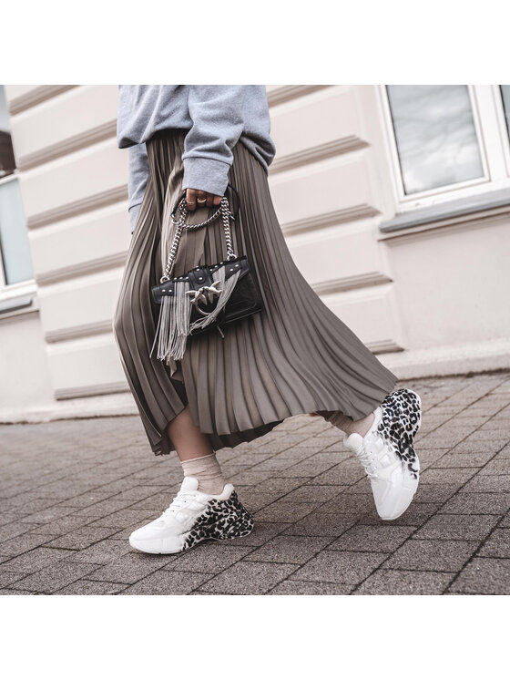 PINKO Sneakers Pinko Rubino Animalier Sneaker PE 20 BLKS1 1H20QZ Y65Q Bianco