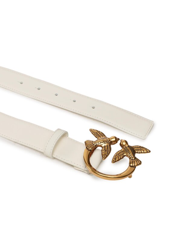 PINKO Dámsky opasok Pinko Love Berry H3 Belt PE 23 PLT01 100125 A0F1 Biela