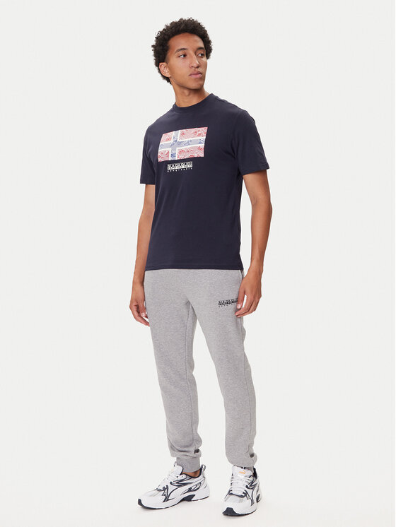 Napapijri Napapijri Camiseta S-Drapeau Ss NP0A891K Azul marino Regular Fit