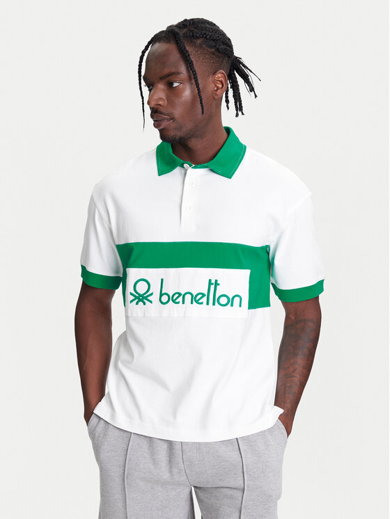 United Colors Of Benetton United Colors Of Benetton Polo 3MCYU301U Bijela Regular Fit