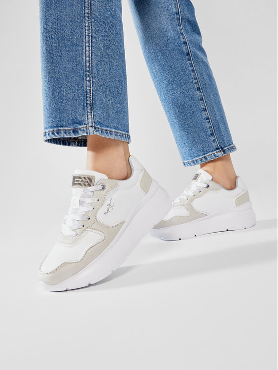 Pepe Jeans Sportcipők Pepe Jeans Peckam Block PLS31128 Fehér