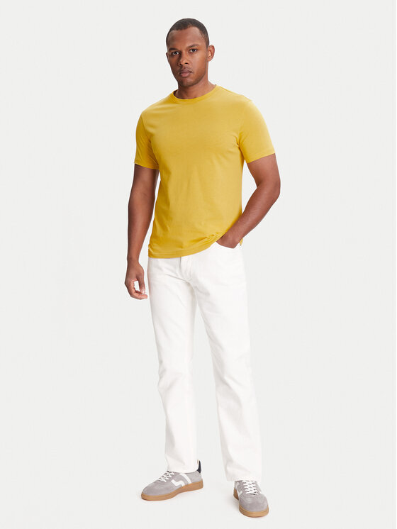 United Colors Of Benetton United Colors Of Benetton Póló 3U53J1F15 Sárga Regular Fit