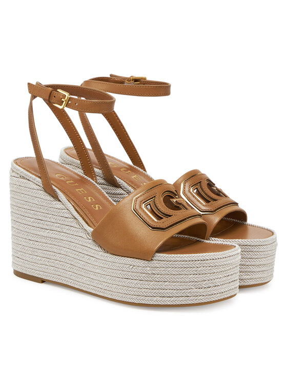 Guess Еспадрильї Guess FLJTAN LEA04 Коричневий