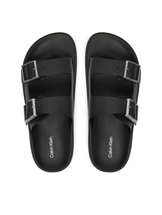 Calvin Klein Şlapi Calvin Klein City Sandal Buckle Lth HW0HW02885 Negru