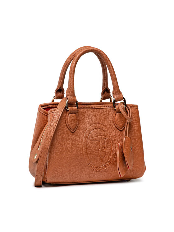 Trussardi Τσάντα Trussardi Pre Iris Tote Sm Stampa Cervo 75B01098 Καφέ