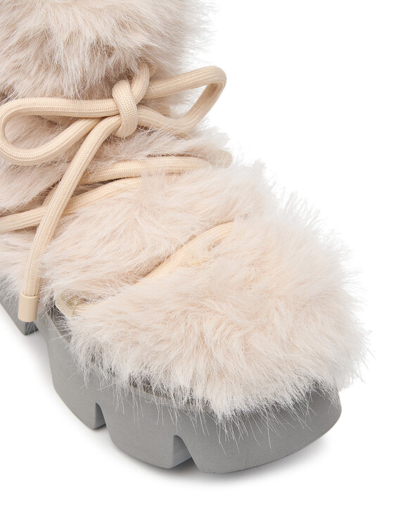 United Nude Снігоходи United Nude Stomper Fur Boot 11048828120 Кремовий