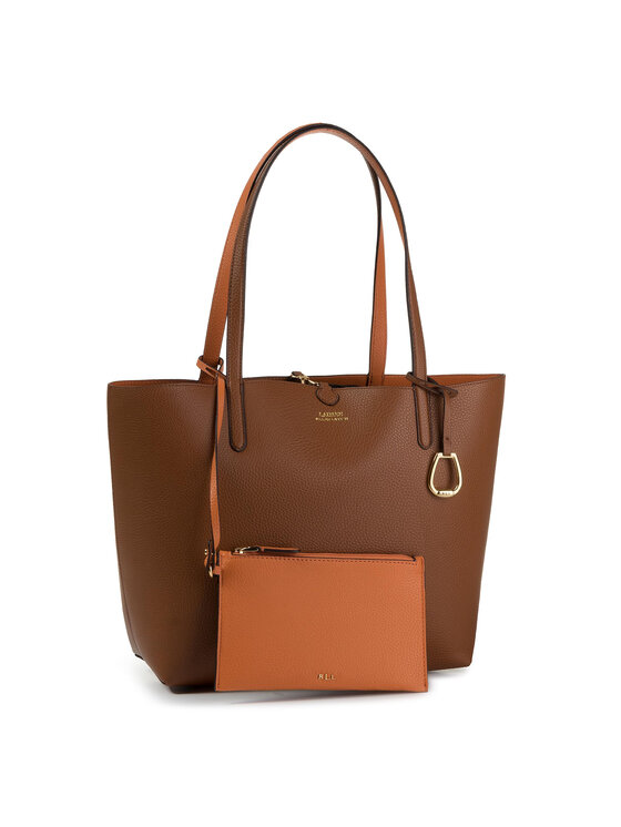 LAUREN RALPH LAUREN Torebka LAUREN RALPH LAUREN Rvrsble Tote 431795329002 Brązowy