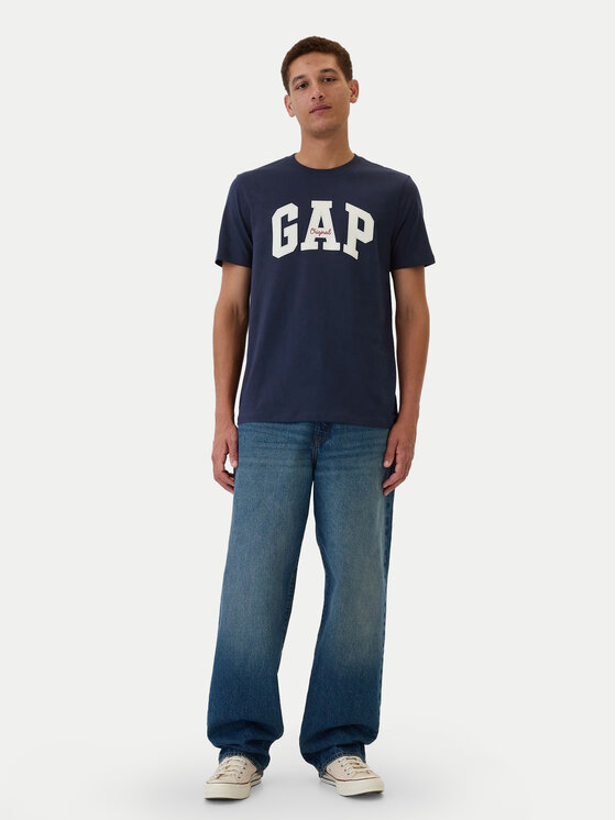 Gap Gap Marškinėliai 542246-02 Tamsiai mėlyna Regular Fit