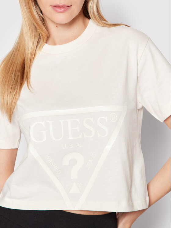 Guess Guess Футболка V2YI06 K8HM0 Бежевий Regular Fit