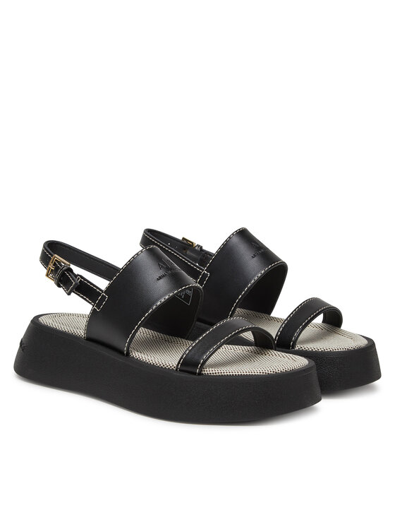 Armani Exchange Босоніжки Armani Exchange XDP054 XV921 00002 Чорний