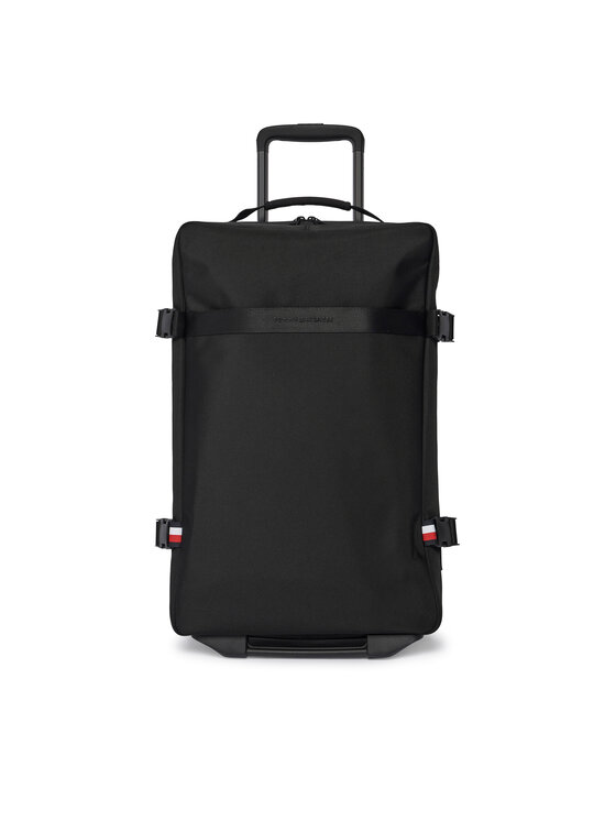 Tommy Hilfiger Walizka kabinowa Tommy Hilfiger Th Nylon Travel Soft AM0AM13474 Czarny