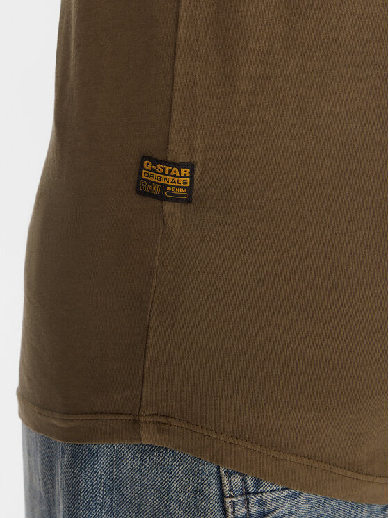 G-Star Raw G-Star Raw Camiseta Lash D16396-2653 Caqui Regular Fit