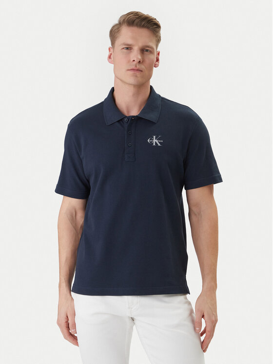 Calvin Klein Jeans Calvin Klein Jeans Polo Easy Monologo LV04RF209G Azul marino Regular Fit