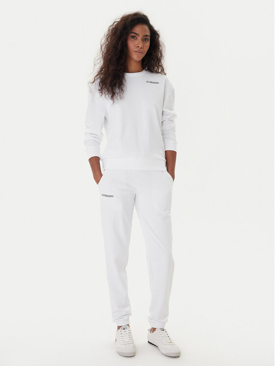 Kappa Kappa Pantalones de chándal Festa 331M34W Blanco Regular Fit