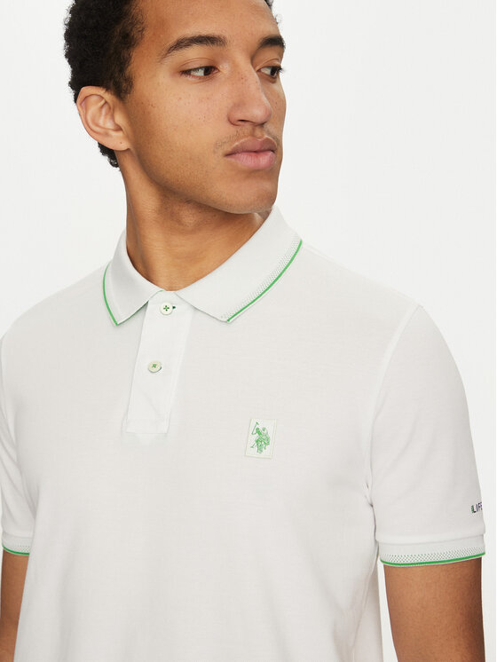 U.S. Polo Assn. U.S. Polo Assn. Поло MUP3508 Білий Regular Fit
