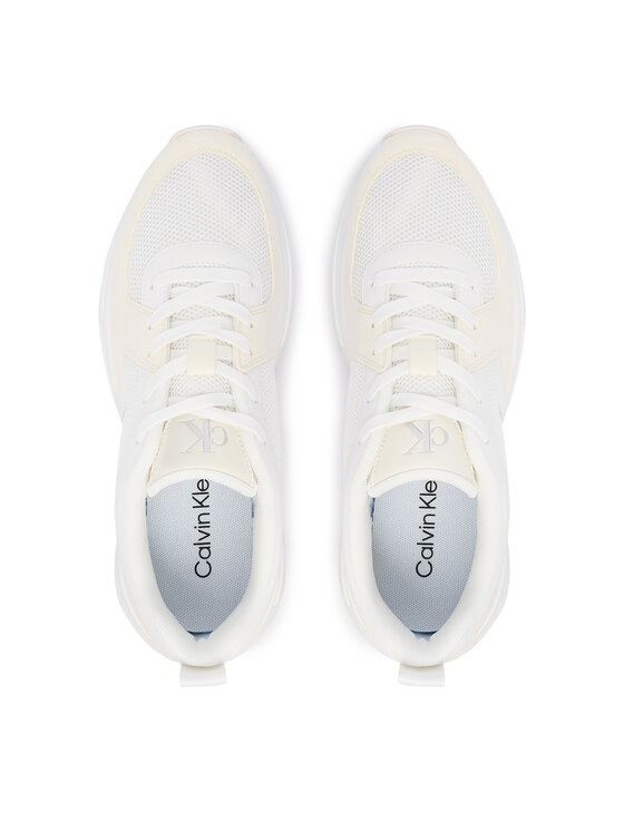 Calvin Klein Sneakersy Calvin Klein Hike Runner Lace Up Su Mesh Wmn HW0HW03440 Biały