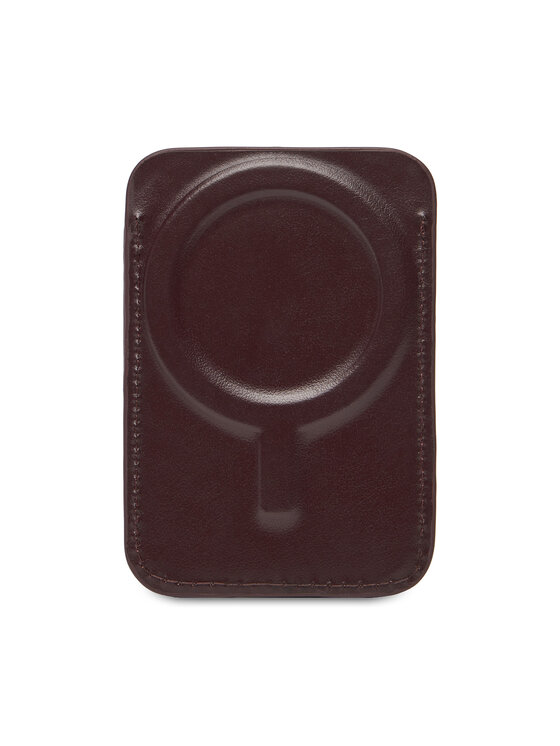 Calvin Klein Etui na karty kredytowe Calvin Klein Aop Leather Magnetic Card Case LV04F1100G Bordowy