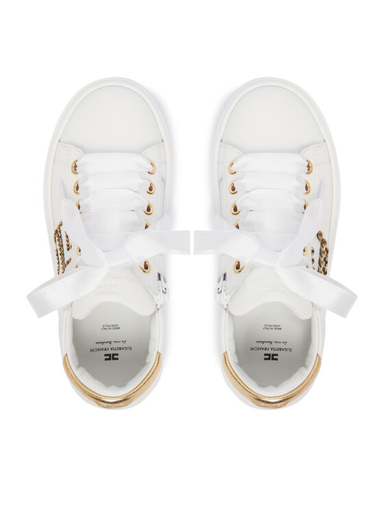 Elisabetta Franchi Снікерcи Elisabetta Franchi F4A9-E0504-0092 S Білий