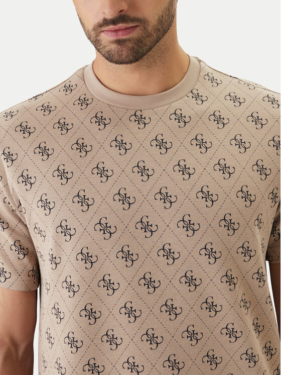 Guess Guess Camiseta M6GP34 K3200 Beis Relaxed Fit