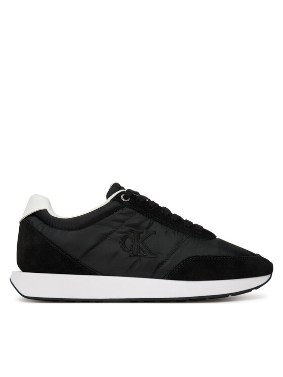 Calvin Klein Sneakersy Calvin Klein Retro Runner Lace Up Nylon Mg YW0YW01990 Czarny