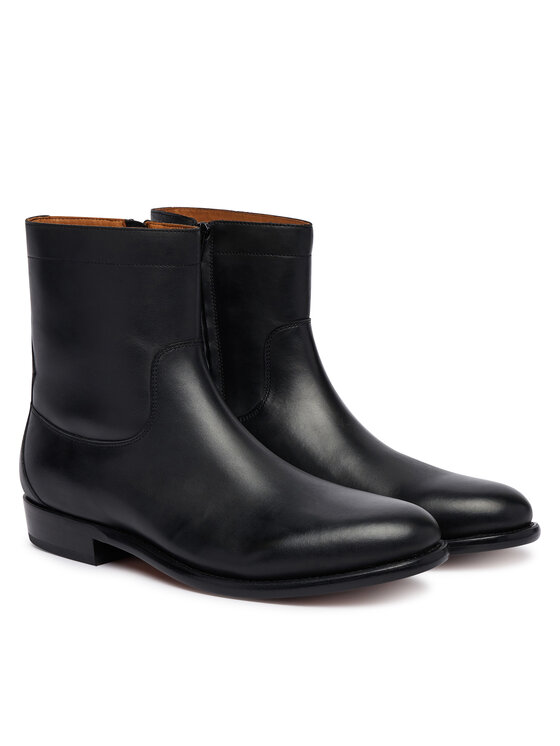 Polo Ralph Lauren Botine Polo Ralph Lauren Owen Zip Bt 811P15889001 Negru