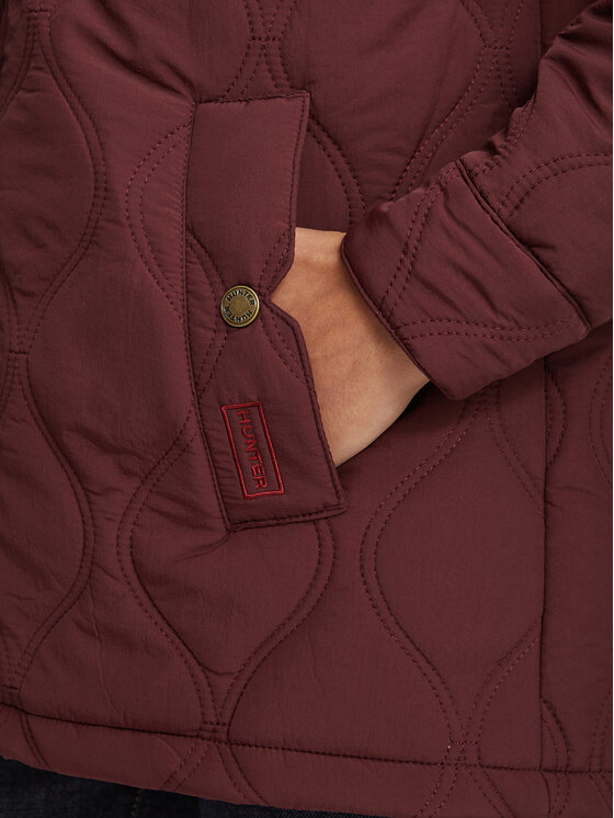Hunter Hunter Átmeneti kabát HARW0027262 Bordó Regular Fit