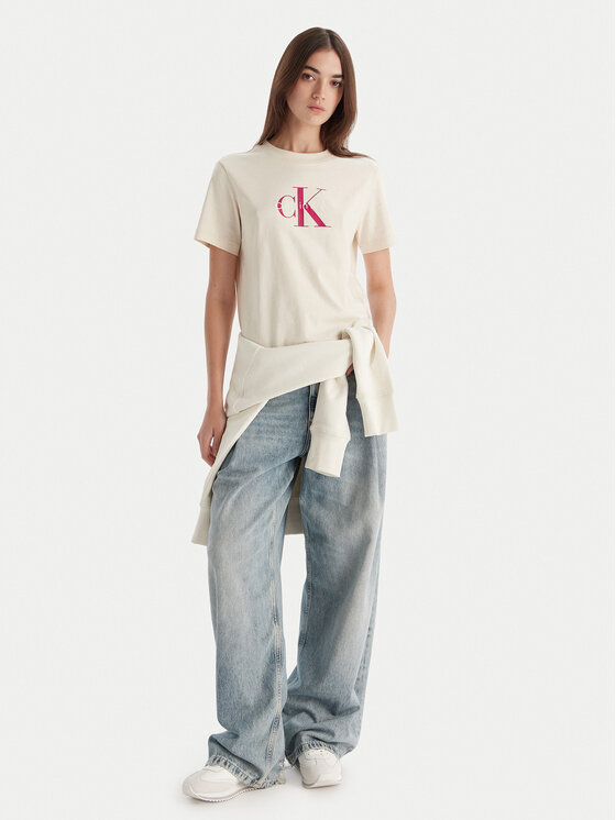 Calvin Klein Jeans Calvin Klein Jeans Camiseta Hero LV047B865G Beis Regular Fit