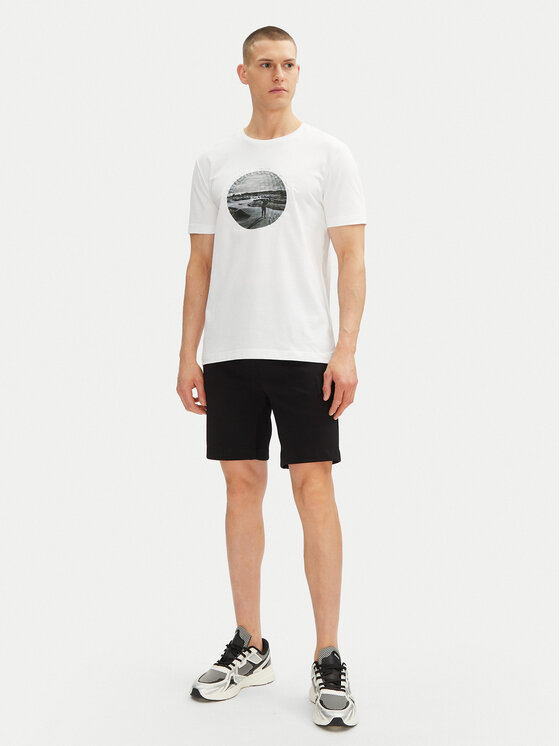 BOSS BOSS Футболка Graphic Heritage 50537847 Білий Regular Fit
