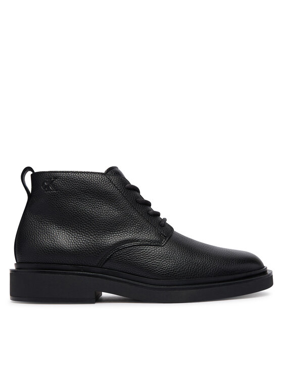 Calvin Klein Trzewiki Calvin Klein Sq Rubber Desert Boot Lth HM0HM02352 Czarny