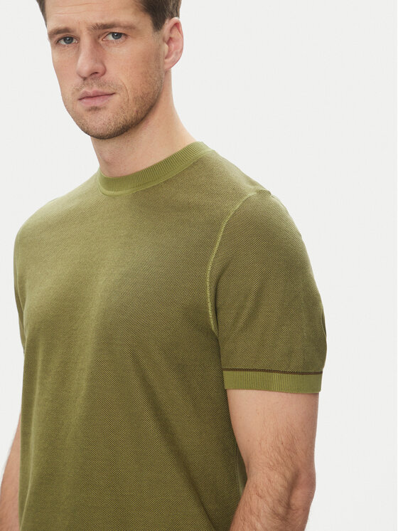 BOSS BOSS Футболка Jianfranco 50537642 Зелений Regular Fit