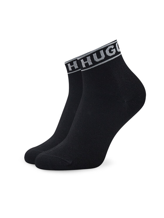 HUGO Довгі шкарпетки HUGO Logo 50469291 Чорний