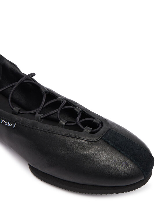 Polo Ralph Lauren Балетки Polo Ralph Lauren Blrna Lce Up 804P08221001 Чорний