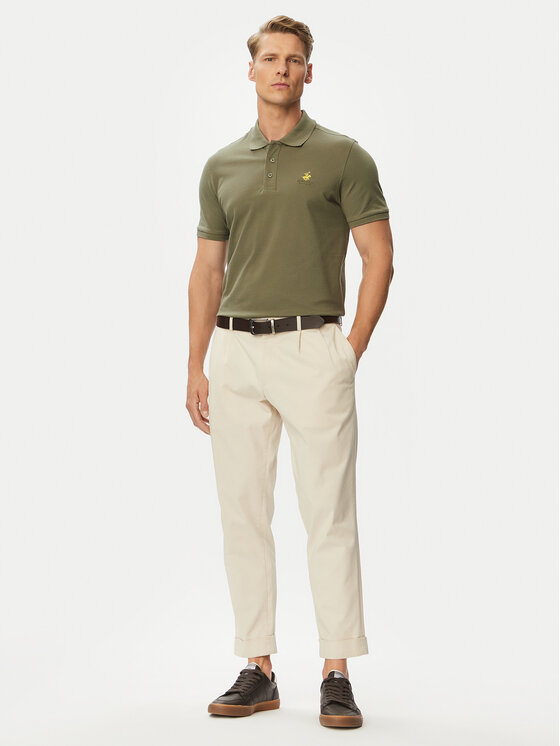Beverly Hills Polo Club Beverly Hills Polo Club Поло P-SS26M-P450124 Зелений Regular Fit