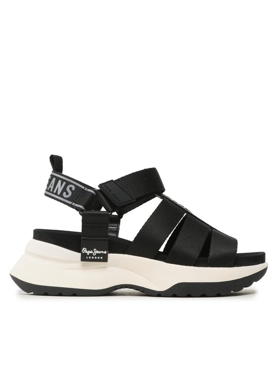 Pepe Jeans Sandali Pepe Jeans Venus Point PLS90570 Črna
