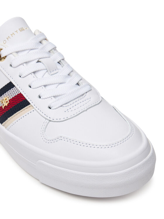 Tommy Hilfiger Sneakersy Tommy Hilfiger Th Platform Vulc Leather FW0FW09603 Bílá